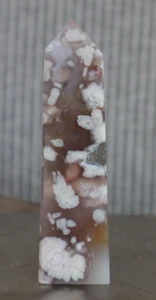 KLEINER BLUMENACHAT TURM (4-SEITIG) 4,20 ZOLL HOCH / 152,3 GRAMM - Bild 1 von 6