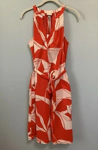 Abito donna A New Day rosso e bianco scollo a V senza maniche cravatta vita taglia small nuovo con etichette - Foto 1 di 11