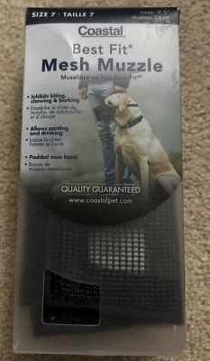 Hocico de malla Coastal Pet Best Fit para perros talla 7 para razas grandes - TOTALMENTE NUEVO Foto 1 de 4