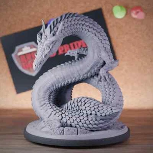 Jormungand Seeschlange Miniatur Monster Boss Dungeons and Dragons Mini DnD 5e - Bild 1 von 8