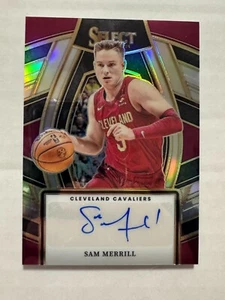 2023-24 Panini Select #SSS-SCC Sam Merrill Silver Prizm autógrafo automático Cleveland - Imagen 1 de 8