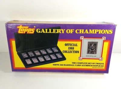 Topps 1988 Gallery Of Champions Aluminum Mini Card Set *New Sealed - Image 1 of 3