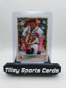 🔥 RONALD ACUNA RARE 2022 TOPPS HOLIDAY CHRISTMAS LIGHTS VARIATION 820 BRAVES 🔥 - Picture 1 of 2