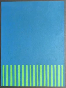 Michael vientre, para azul, linógrafe, 1993, firmado a mano y fechado - Imagen 1 de 1