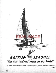 c1959 Advert BRITISH SEAGULL Boat Outboard Motors (2) Small Original Print Ad - Picture 1 of 1