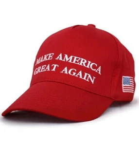 Sombrero Trump - Make America Great Again MAGA - Bandera Americana - Rojo 2024 - Imagen 1 de 2