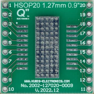 HSOP20, PowerSO20, PowerSOIC20, PSOP20 1.27mm(0.05") à DIP 0.9" [FR] - Picture 1 of 2