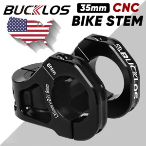 BUCKLOS MTB 35mm 31.8mm Short Stem CNC Aluminum Handlebar Stem Ultralight Bike - Picture 1 of 6