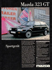 3w26945/ Vecchia pubblicità del 1986 - MAZDA 323 GT - Foto 1 di 1