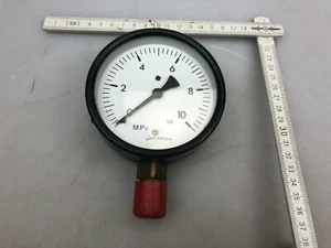 Altes Messinstrument Messgerät rund M pa 0-10  /NR.15/ - Picture 1 of 8