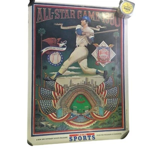 All-Star Game Poster Los Angeles Dodgers Official MLB 18x24 Inside Sports 1980 - Picture 1 of 7