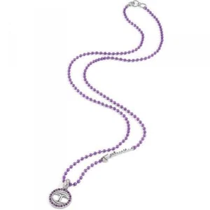 COLLANA DONNA JUST CAVALLI,NEON SCABF11,VIOLA CON CRISTALLI,ALLUMINIO JC,SNAKE - Foto 1 di 2