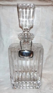 Vintage Heavy Mikasa Park Lane Full Lead Crystal Decanter W Stopper Vodka - Picture 1 of 7