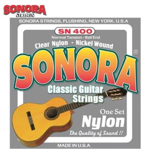 Sonora SN400 Nickel Wound Nylon Trasparente Tensione Normale Corde Chitarra Classica - Foto 1 di 1