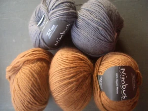 5 x 50 g Nimbus Atelier Zitron   2 Farben   100 %  organic Merino - Bild 1 von 3