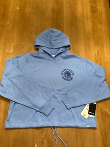 Golden State Warriors Crop Sweatshirt Sm Women '47 Brand NBA Basketball Hoodie - Picture 1 of 6