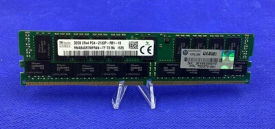 752370-091 HPE 32GB 2RX4 PC4-2133P ECC DDR4-17000 728629-B21 774175-001 - Image 1 of 2