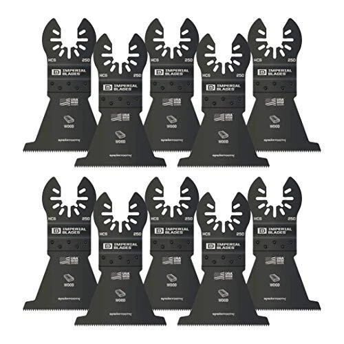 Imperial IBOA250-10 One Fit 2-1/2" diente de lanza hoja de madera de corte rápido, 10 piezas, múltiple Foto 1 de 1