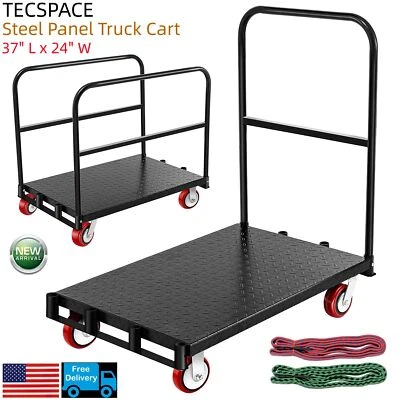 TECSPACE LoJok 2 in 1 37" L x 24" W Steel Panel Truck Cart with 2200 lbs Capacity