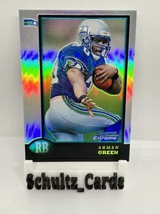 1998 Bowman Chrome Refractor Rookie Rare #29 Ahman Green RC Packers Seahawks - Picture 1 of 3