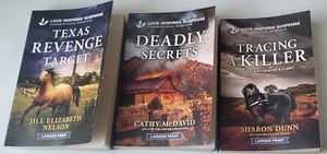 3 OCT 2024 LOVE INSPIRED SUSPENSE CHRISTIAN ROMANCES #2 75TH ANN LARGER PRINT * - Picture 1 of 4