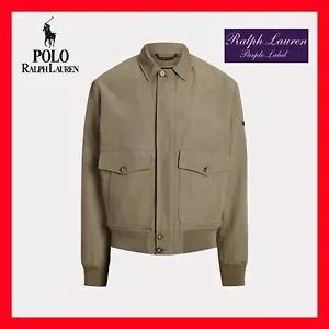 $1495 Ralph Lauren Purple Label Aidan Cotton-Linen Bomber Jacket Mens Size XL - Picture 1 of 6