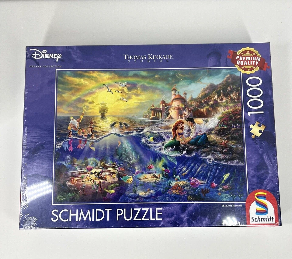 Schmidt Spiele 59479 Thomas Kinkade Disney The Little Mermaid Jigsaw Puzzle