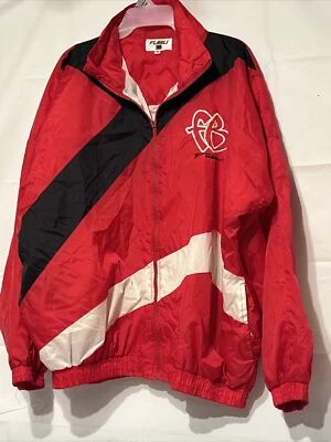 Vtg 90s FUBU Spellout Jacket Windbreaker Hip Hop Rap Wu Wear Biggie Medium - Image 1 of 4