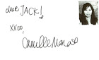 Camille Mana Signed Auto 3X5 Index Card Equalizer