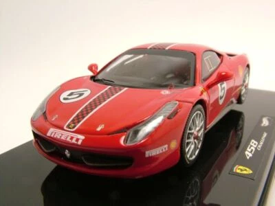 Ferrari 458 Italia Challenge #5 2011 Rosso Modellino 1:43 Hot Wheels - Elite - Immagine 1 di 4