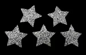 10 PIEZAS 2,5 cm ESTRELLAS BRILLO HIERRO EN HÁGALO USTED MISMO CALOR CAMISETA TRANSFERENCIA Danza, Gimnasia - Imagen 1 de 2