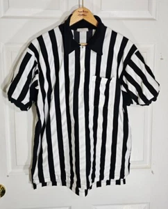 Vintage Referee Shirt Mens Size XL Jersey Striped Gusto Action Stripes 70s - Picture 1 of 5