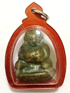 LP Ngern Wat Kwang Thai Amuleto Phra Sangkachai vecchia custodia Phichit regalo originale - Foto 1 di 21