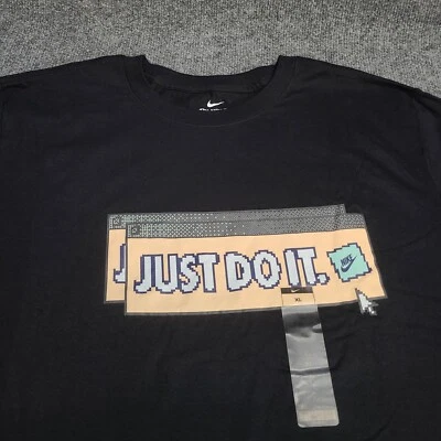 Camisa Nike Para Hombre Extra Grande Negra Blanca Just Do It Ropa Deportiva Algodón Nueva Camiseta XL Foto 1 de 4