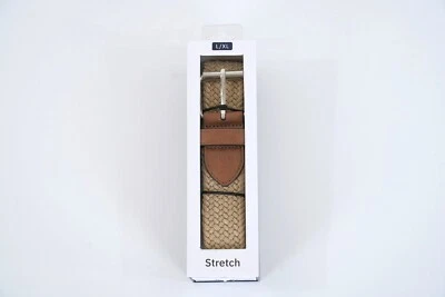 DOCKERS Hombre GRANDE/X-GRANDE En Caja Caqui Cómodo ELÁSTICO Trenzado CINTURÓN WEB CASUAL Foto 1 de 4