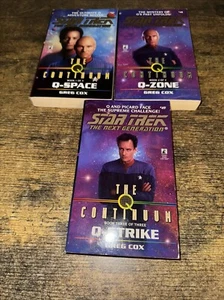 Star Trek The Next Generation Complete set w/all 3 paperback books The Continuum - Picture 1 of 2