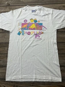 Vintage 1987 Retro Grafik Dinosaurier St Louis Science Center T-Shirt LESEN - Bild 1 von 14