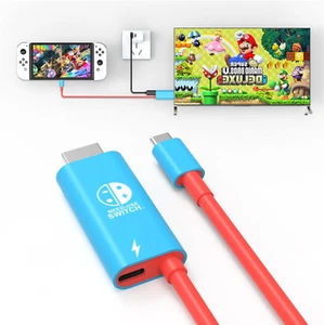 Switch Portable Dock，Usb-C to HDMI TV Adapter for Switch/Switch Oled(Blue) - Picture 1 of 12