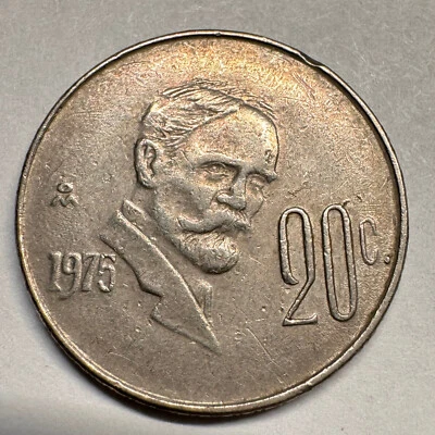 México 20 centavos 1975 - Hermosa moneda - #A-025-B Foto 1 de 2