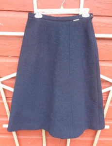 Vintage GEIGER Tyrol NAVY Blue New Wool SKIRT - sz 40 - Picture 1 of 5