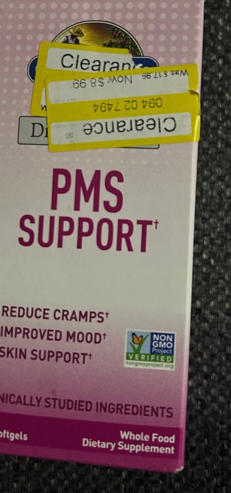 Garden of Life PMS Support Reducir Calambres Mejorar Estado de ánimo 30Ct Cápsulas blandas Foto 1 de 1