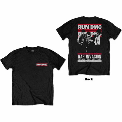 Camiseta Run DMC ""Rap Invasion - Live In London 1987"" estilo vintage  Foto 1 de 2