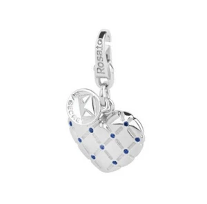 Ciondolo Rosato charm cuore MY SECRETS argento zirconi SE011 - Foto 1 di 1