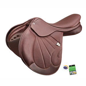 Bates Victrix Close Contact Adjustable Show Jumping Saddle CAIR Black/Brown/Mix - Picture 1 of 9