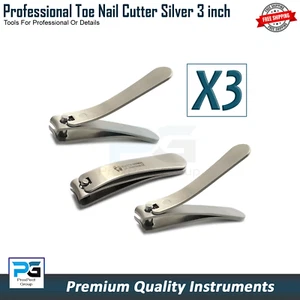 Toe Nail Clippers Cutters Trimmer Nipper Finger Effortless Pack Of 3 - Picture 1 of 7