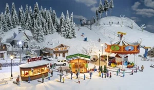 HO Scale Buildings - 190143 - Christmas market Promotional-Set - Kit - Picture 1 of 5