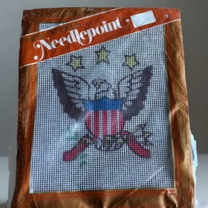 Sew'N'Tell American EAGLE New Vintage Needlepoint Plastic Canvas Kit - Picture 1 of 10