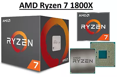 AMD Ryzen 7 1800X Octa Core ''Summit Ridge'' Processor 3.6-4.0 GHz, AM4, 95W CPU - Image 1 of 4