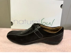 NATURAL SOUL de NATURALIZER Marrón 'Frasier' Cuero Trabajo Caminar Oxford Pisos 6 - Imagen 1 de 6