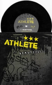 ATHLETE - beautiful - 7"-Vinyl . Fully SIGNED AUTOGRAMM - Picture 1 of 1